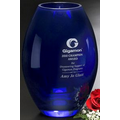 Cobalt Barrel Vase 8-1/2"